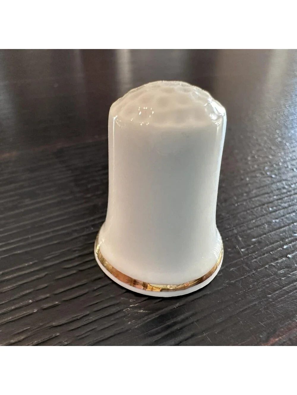 Vintage NYNY New York New York Las Vegas Souvenir Thimble Est 1997 Gold Trim EUC
